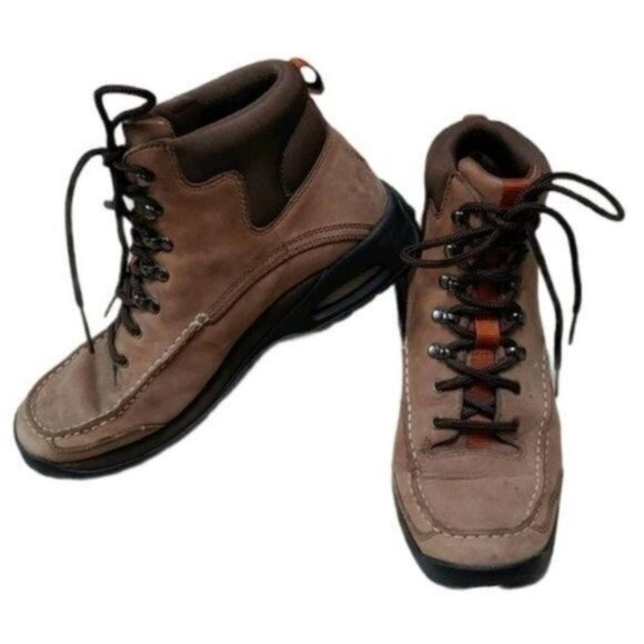 Cole Haan Nike Air Tan Lace Up Hiking Combat Boots 8B - Picture 1 of 12